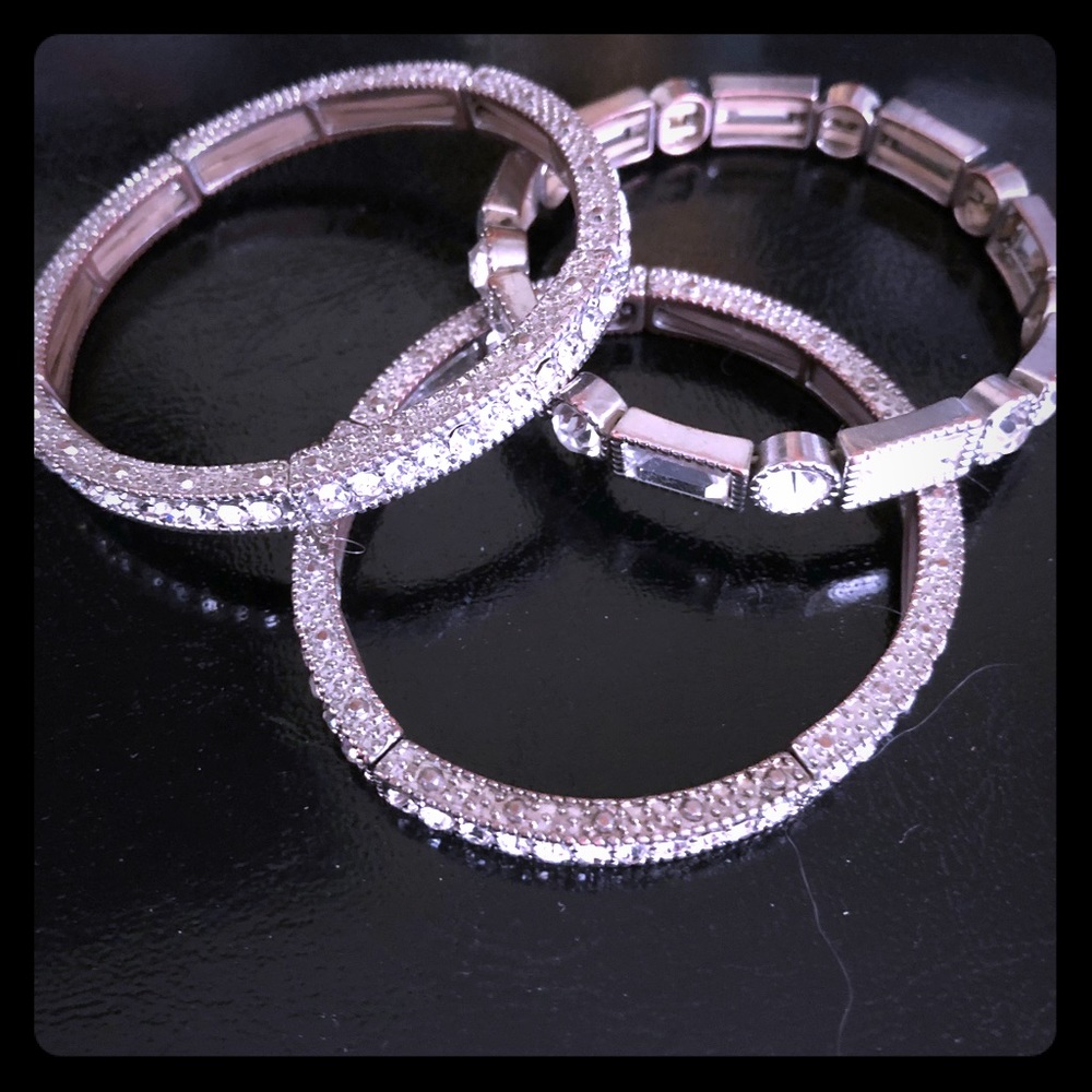 Trio Set of Rhinestone Bracelets💕